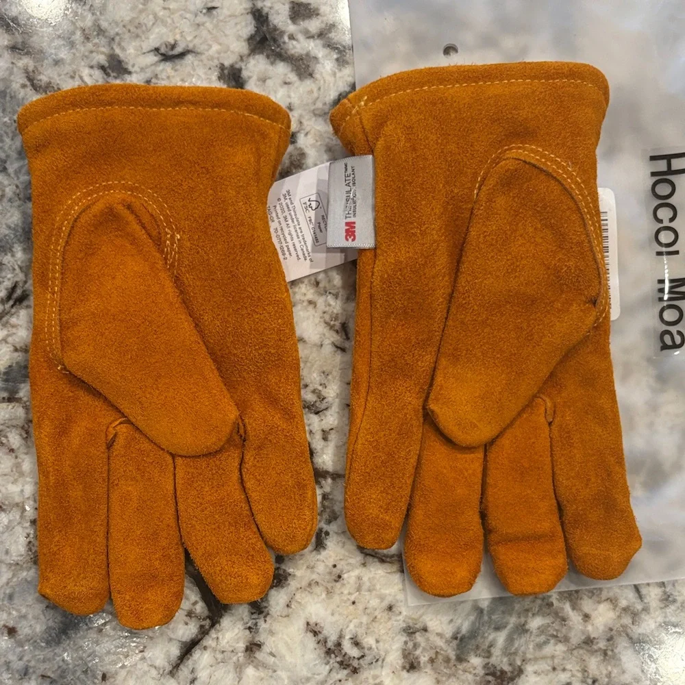 Kids Suede Cowhide Work Gloves NEW!
